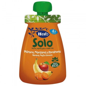 hero baby solo manzana platano y zanahoria 1 envase 100 g