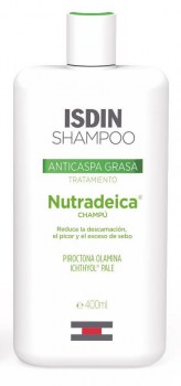 isdin shampoo anticaspa grasa nutradeica 1 envase 400 ml
