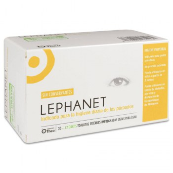 lephanet limpiador parpados 30 toallitas