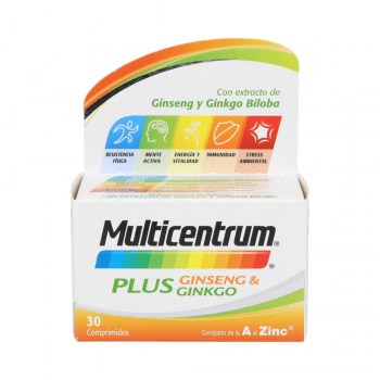 multicentrum plus ginseng y ginkgo 30 comp