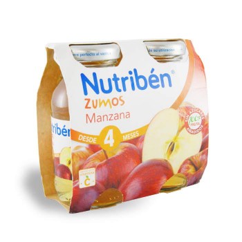 nutriben zumo manzana 2 envases 130 ml bipack