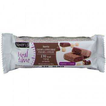 siken form 1 barrita 40 g sabor cacao y avellanas